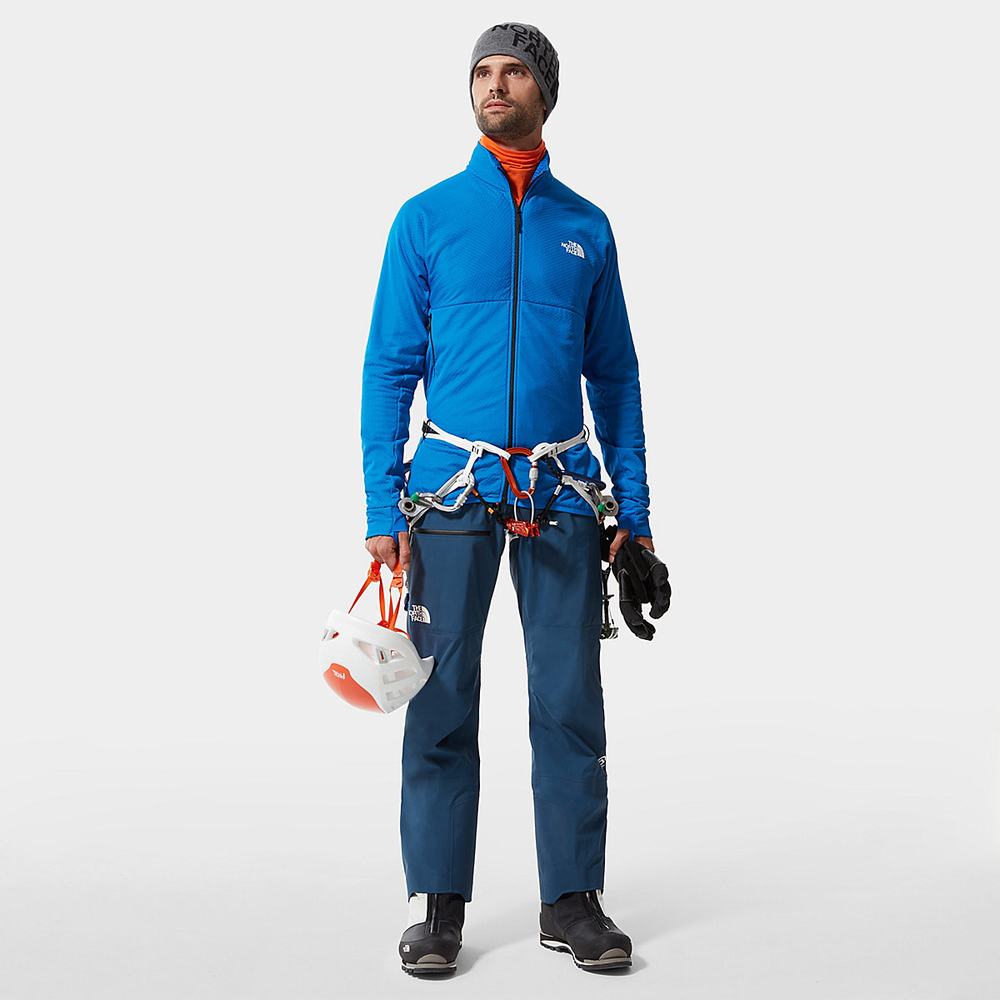 Fleece Mikiny The North Face Summit FUTUREFLEECE™ Panske Modre | SPN-628079