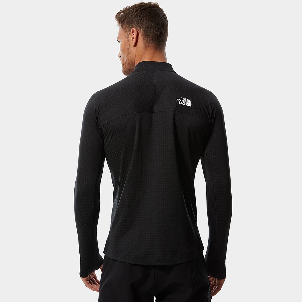 Fleece Mikiny The North Face Summit Half-Zip Dot Panske Čierne | EQB-642087
