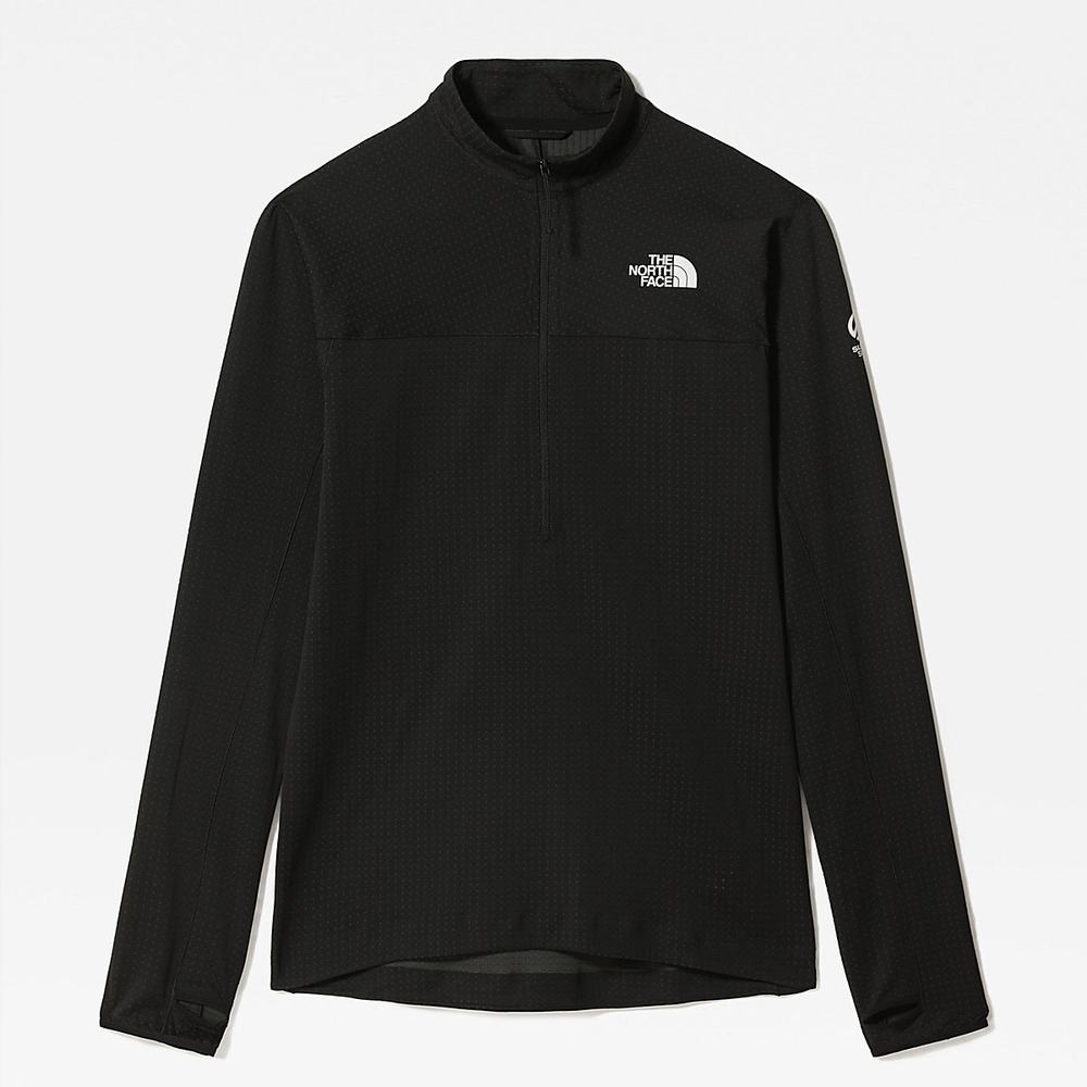 Fleece Mikiny The North Face Summit Half-Zip Dot Panske Čierne | EQB-642087