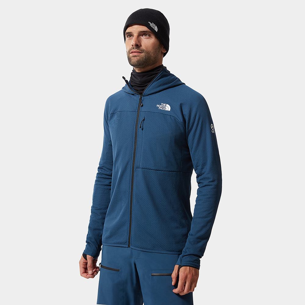 Fleece Mikiny The North Face Summit L2 FUTUREFLEECE™ Panske Modre Tyrkysové | TEH-804139