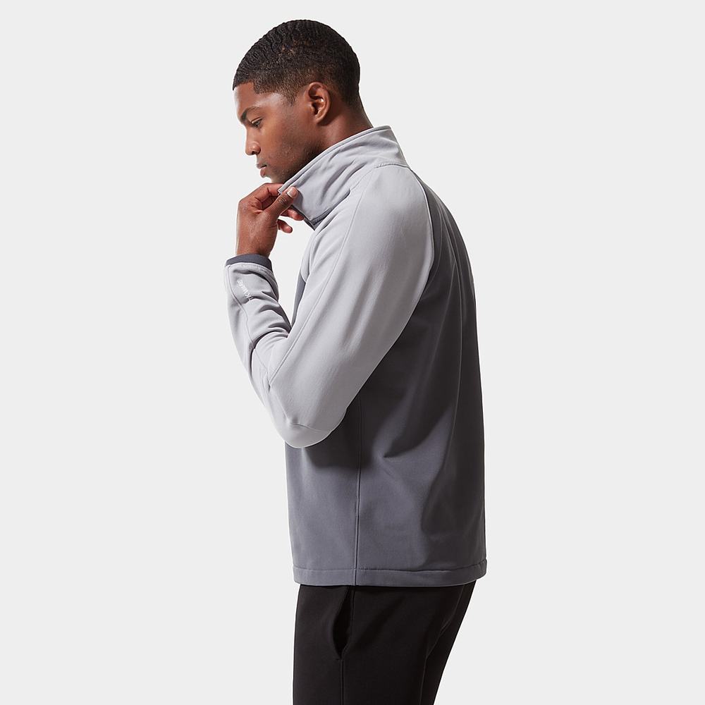 Fleece Mikiny The North Face TEKWARE ¼ ZIP Panske Siva | AHQ-630941