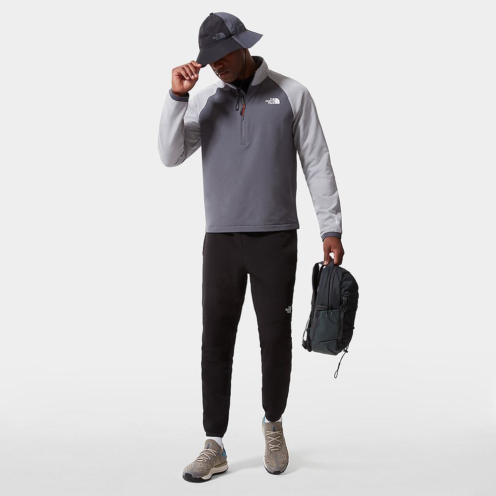 Fleece Mikiny The North Face TEKWARE ¼ ZIP Panske Siva | AHQ-630941