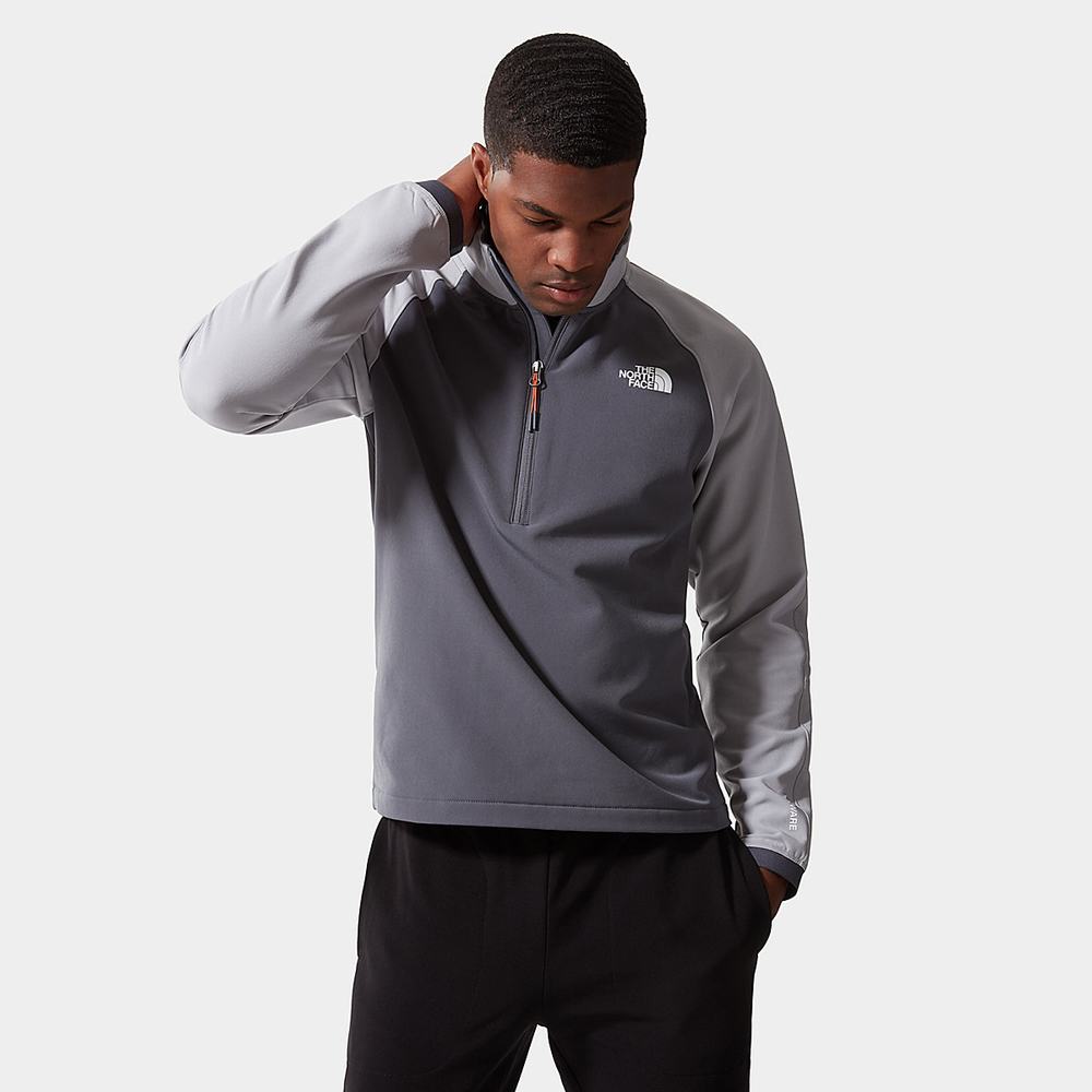 Fleece Mikiny The North Face TEKWARE ¼ ZIP Panske Siva | AHQ-630941