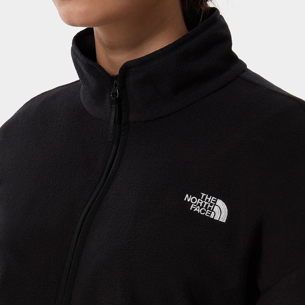 Fleece Mikiny The North Face TKA Glacier Cropped Damske Čierne | IMU-703842