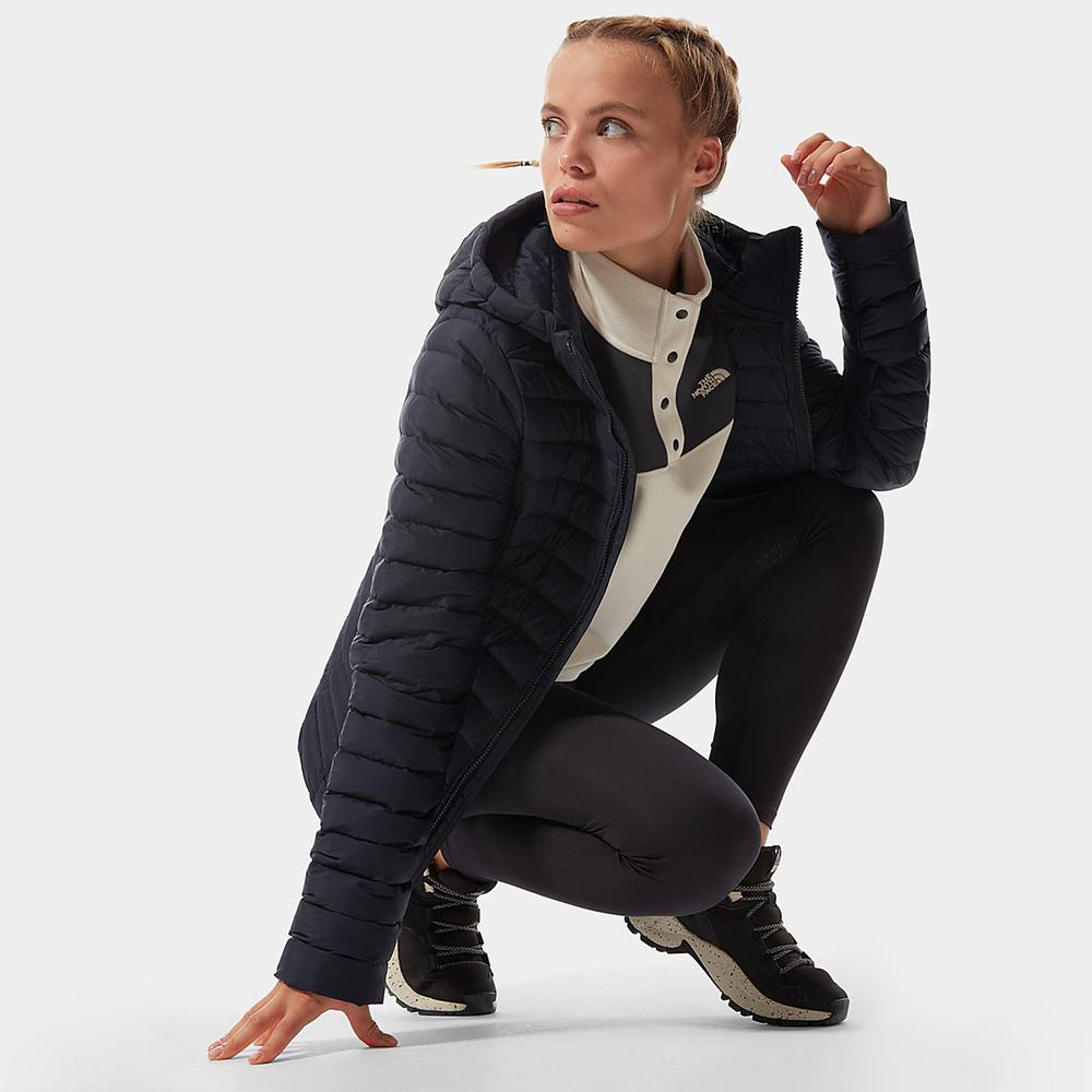 Fleece Mikiny The North Face TKA Glacier Snap-Neck Damske Biele Čierne | MPT-068149