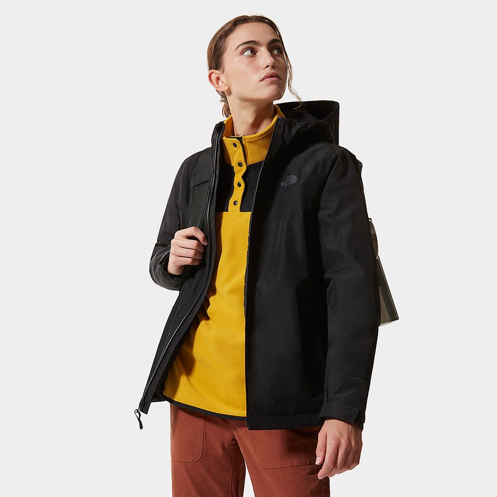 Fleece Mikiny The North Face TKA Glacier Snap-Neck Damske Žlté Čierne | MQU-601958