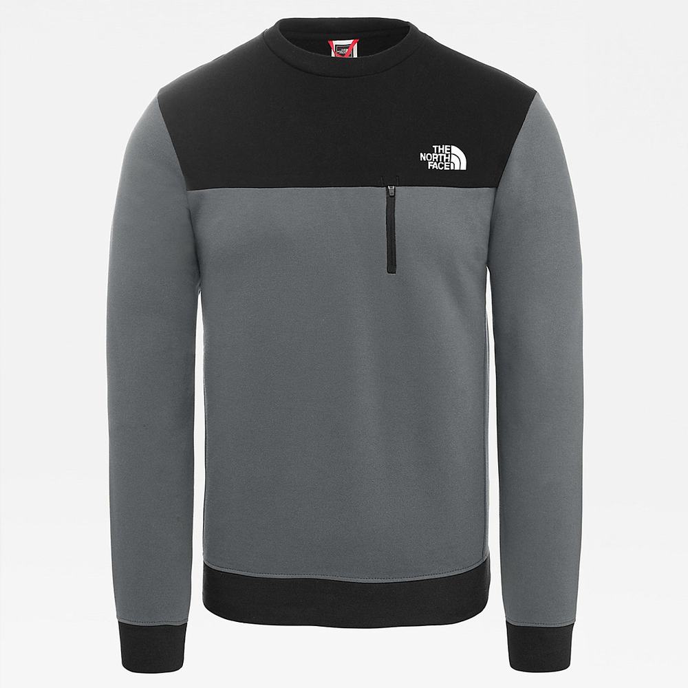 Fleece Mikiny The North Face Tech New Peak Fleece Panske Siva Čierne | UXB-279315