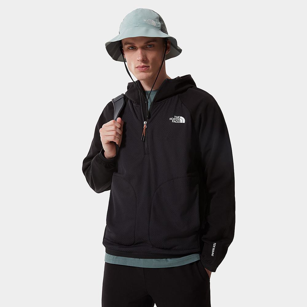 Fleece Mikiny The North Face Tekware® FUTUREFLEECE™ Panske Čierne | WYF-473916