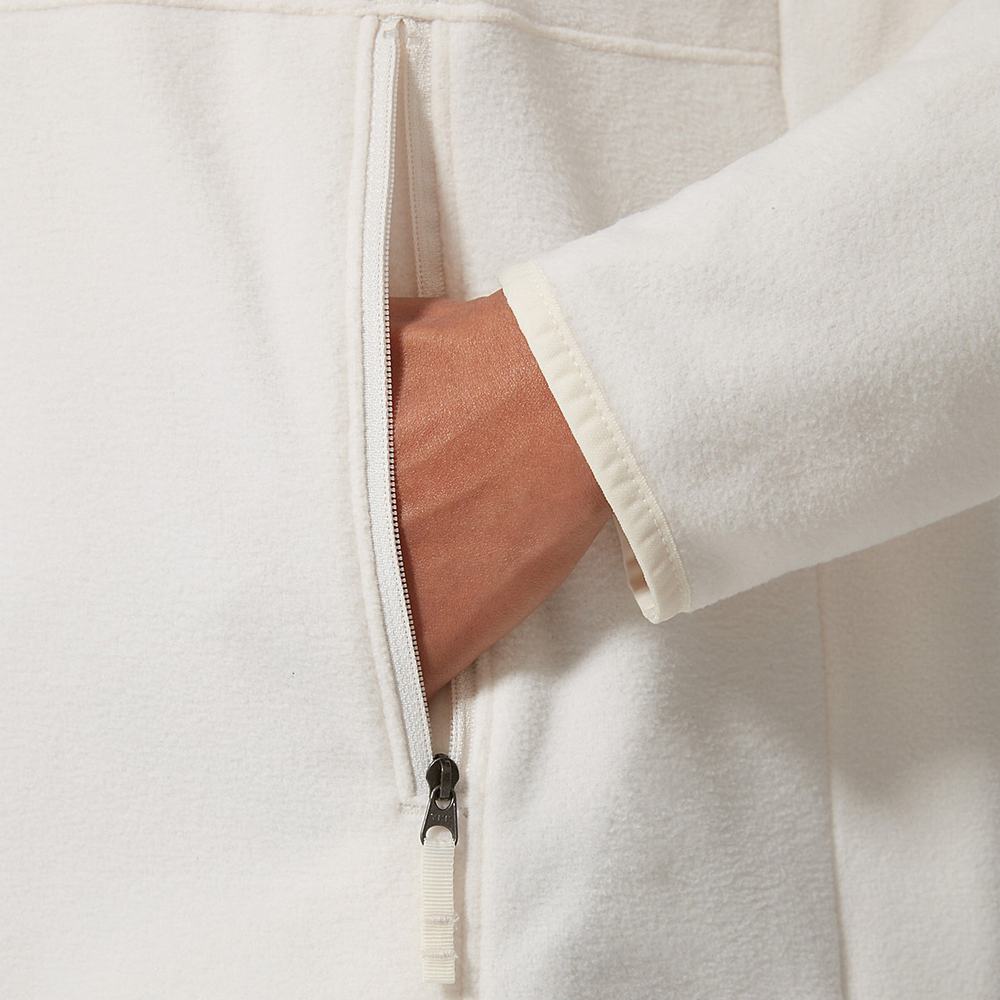 Fleece Mikiny The North Face Tka Glacier Damske Biele | IBX-795208