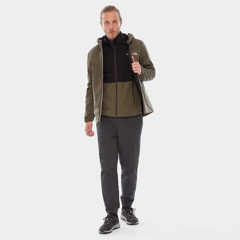 Fleece Mikiny The North Face Tka Glacier Panske Zelene Čierne | STL-409238