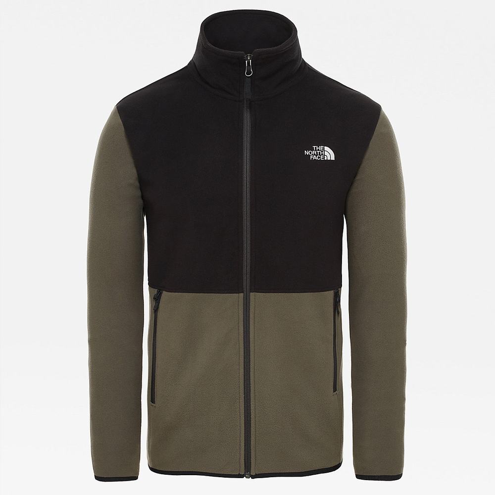 Fleece Mikiny The North Face Tka Glacier Panske Zelene Čierne | STL-409238