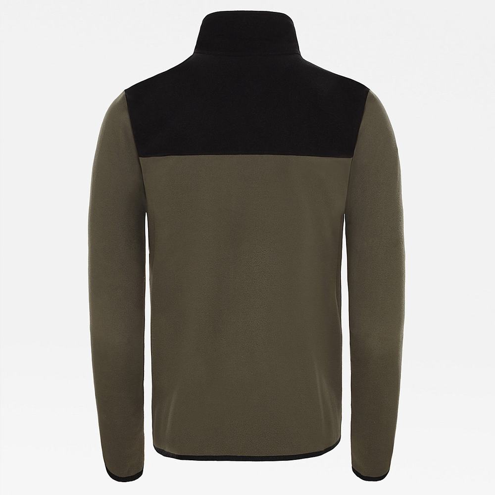 Fleece Mikiny The North Face Tka Glacier Panske Zelene Čierne | STL-409238