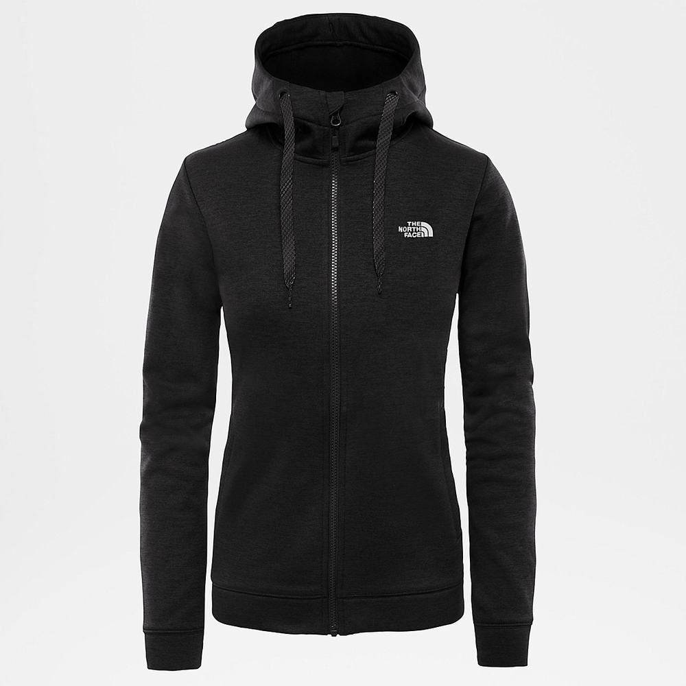 Fleece Mikiny The North Face Wenhaver Full-Zip Fleece Damske Čierne | ECD-941035