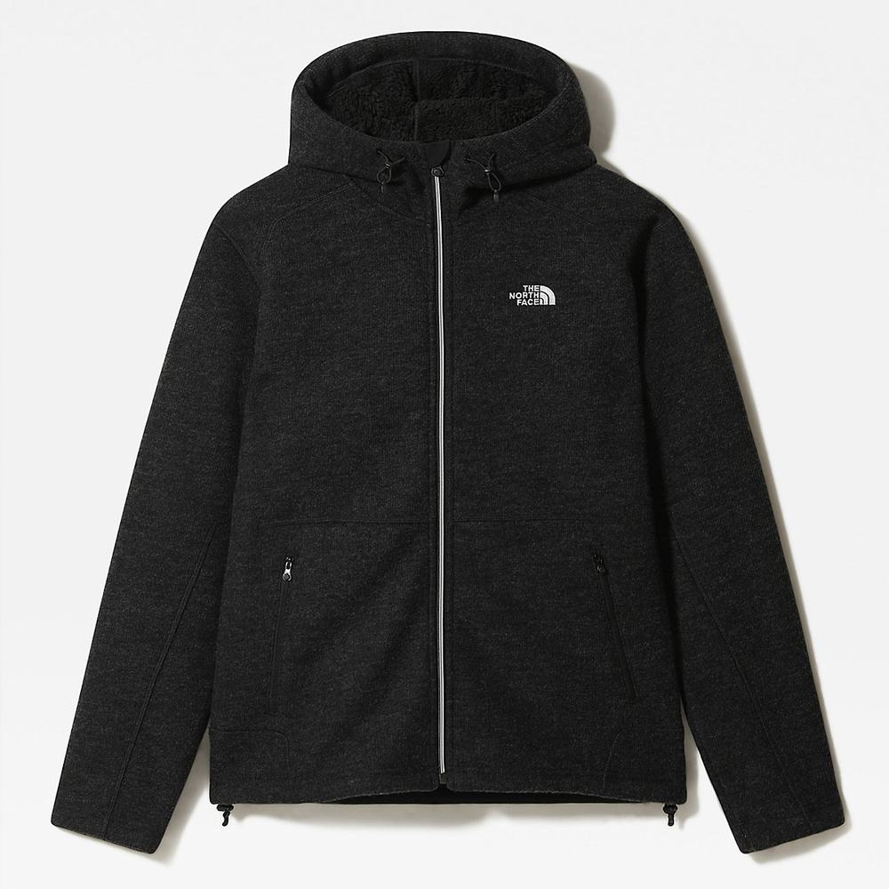 Fleece Mikiny The North Face Zermatt Full Zip Panske Čierne | NDA-856472