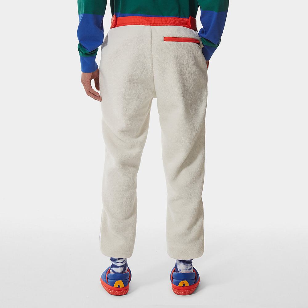 Jogger Nohavice The North Face COLOUR BLOCK FLEECE Panske Biele Modre | HDO-512904