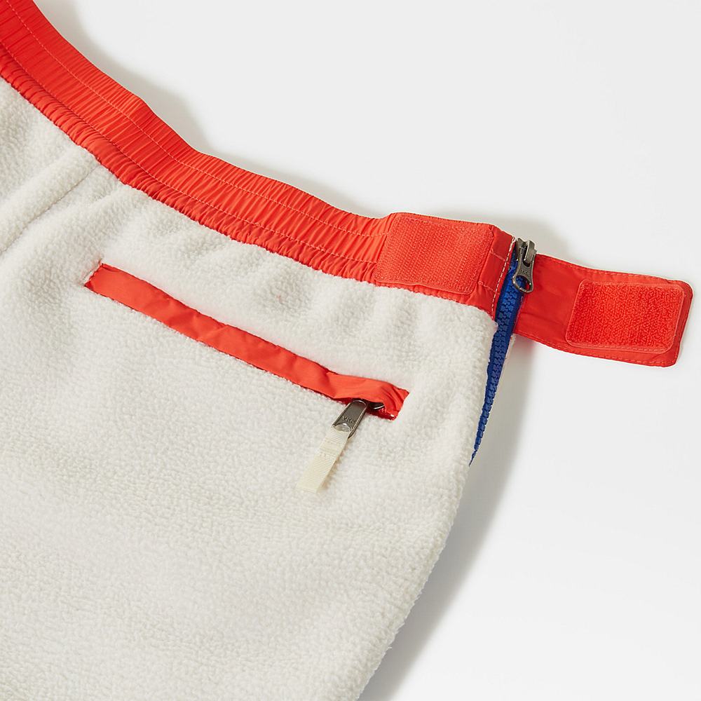 Jogger Nohavice The North Face COLOUR BLOCK FLEECE Panske Biele Modre | HDO-512904