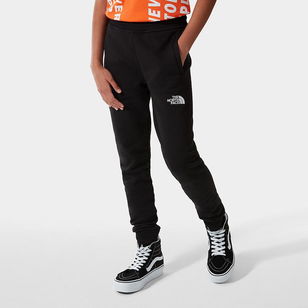 Jogger Nohavice The North Face Fleece Chlapcenske Čierne Biele | CNT-918637