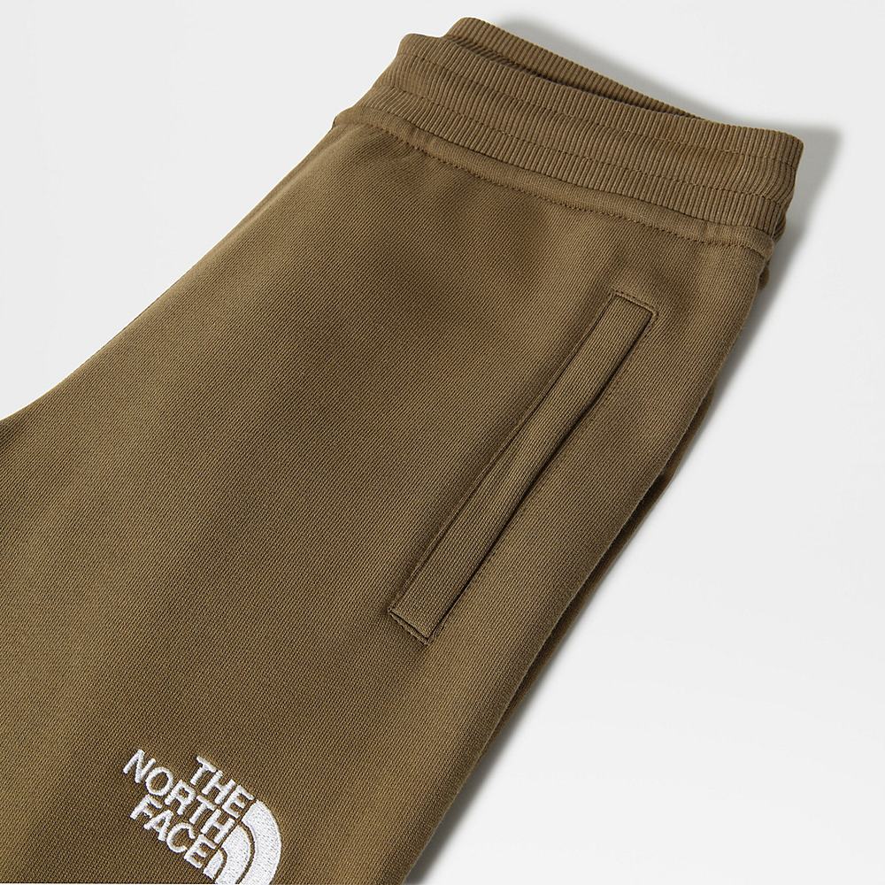 Jogger Nohavice The North Face Fleece Chlapcenske Olivovo Zelená Zelene Biele | WUD-758340