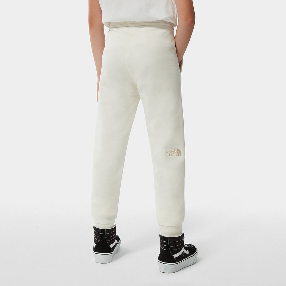 Jogger Nohavice The North Face Fleece Chlapcenske Biele | ZPX-631850
