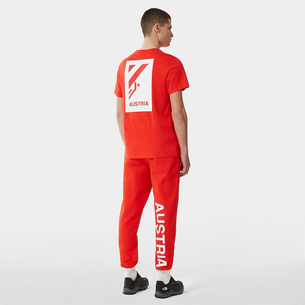 Jogger Nohavice The North Face INTERNATIONAL COLLECTION JOGGERS Panske Červené | HEC-912605