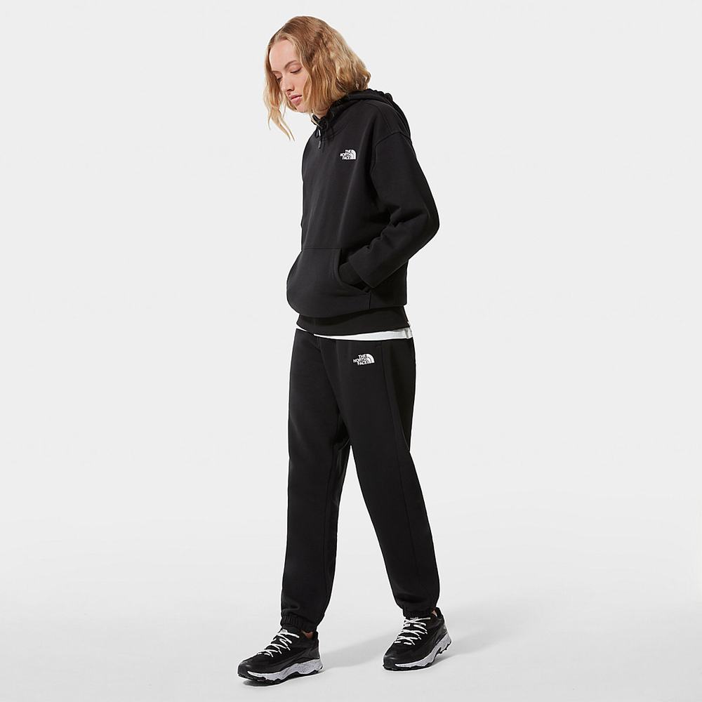 Jogger Nohavice The North Face Oversized Essential Damske Čierne | BUJ-839540