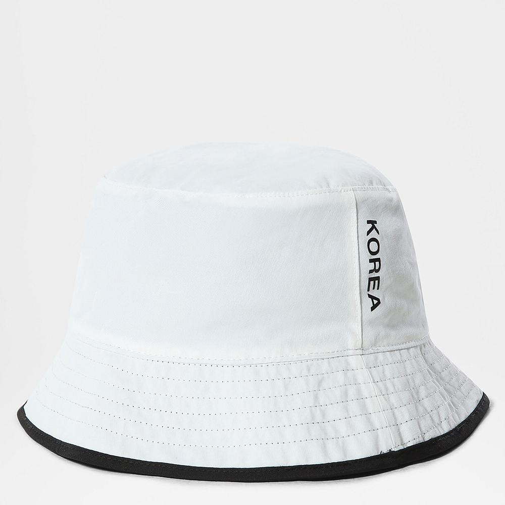 Klobuky The North Face INTERNATIONAL COLLECTION REVERSIBLE SPECTATOR BUCKET HAT Damske Čierne Biele | CZX-102658