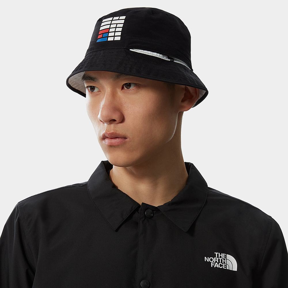 Klobuky The North Face INTERNATIONAL COLLECTION REVERSIBLE SPECTATOR BUCKET HAT Damske Čierne Biele | CZX-102658