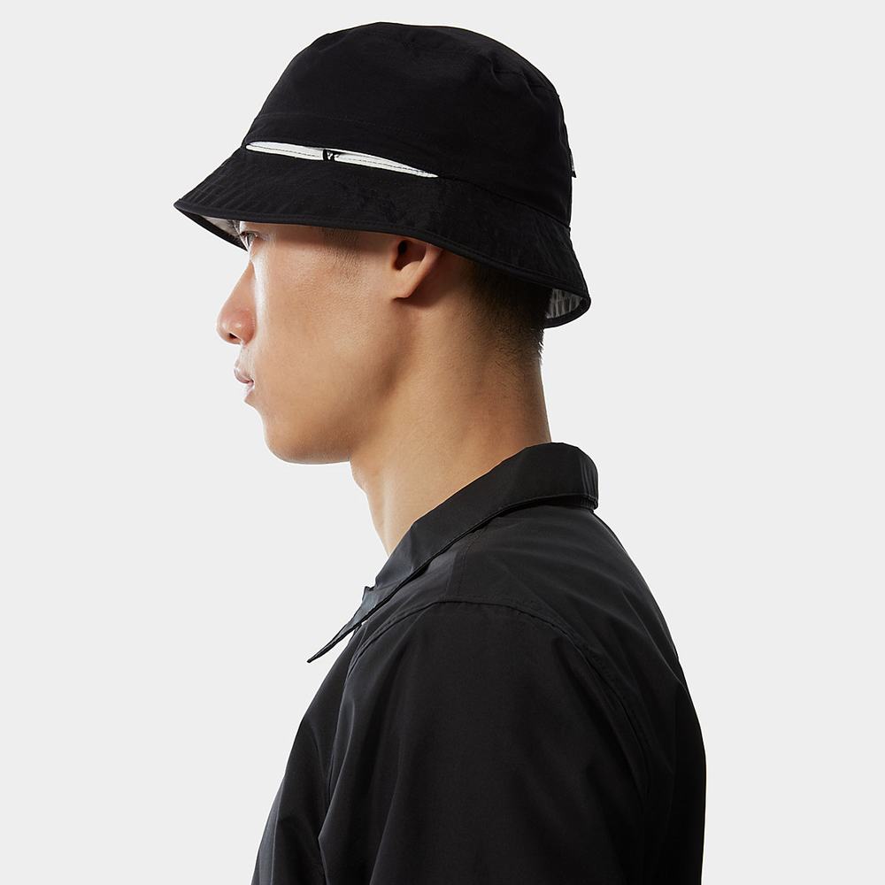 Klobuky The North Face INTERNATIONAL COLLECTION REVERSIBLE SPECTATOR BUCKET HAT Damske Čierne Biele | CZX-102658