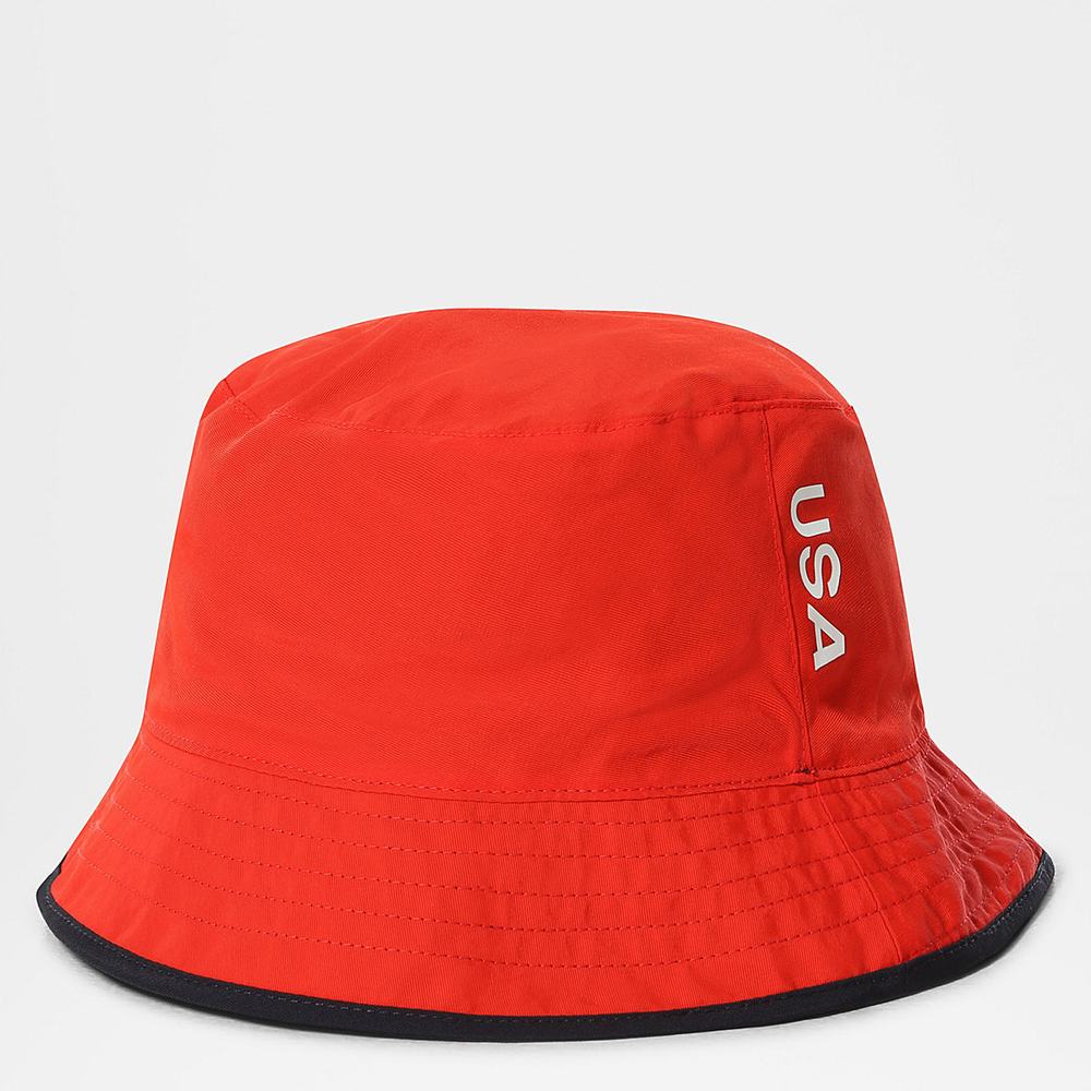 Klobuky The North Face INTERNATIONAL COLLECTION REVERSIBLE SPECTATOR BUCKET HAT Damske Námornícka Modrá Červené | OTJ-492081