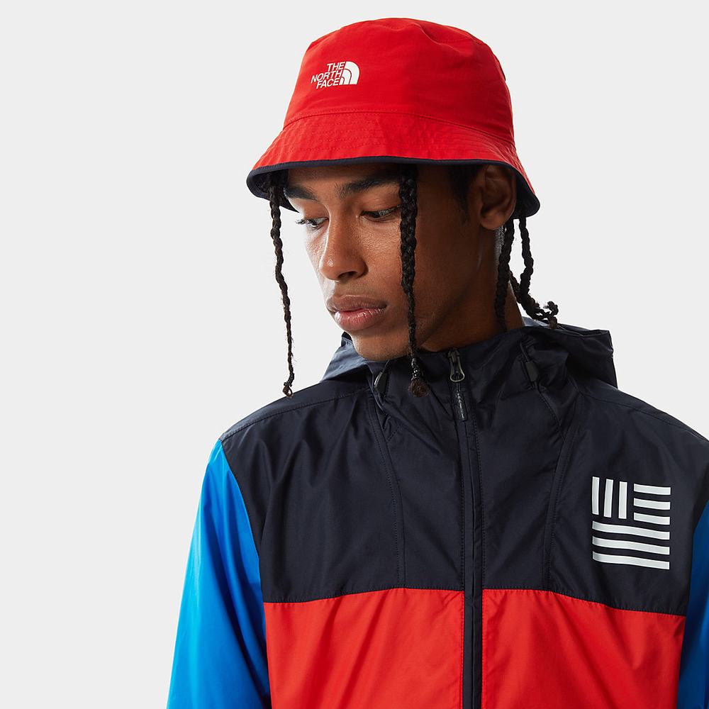 Klobuky The North Face INTERNATIONAL COLLECTION REVERSIBLE SPECTATOR BUCKET HAT Damske Námornícka Modrá Červené | OTJ-492081