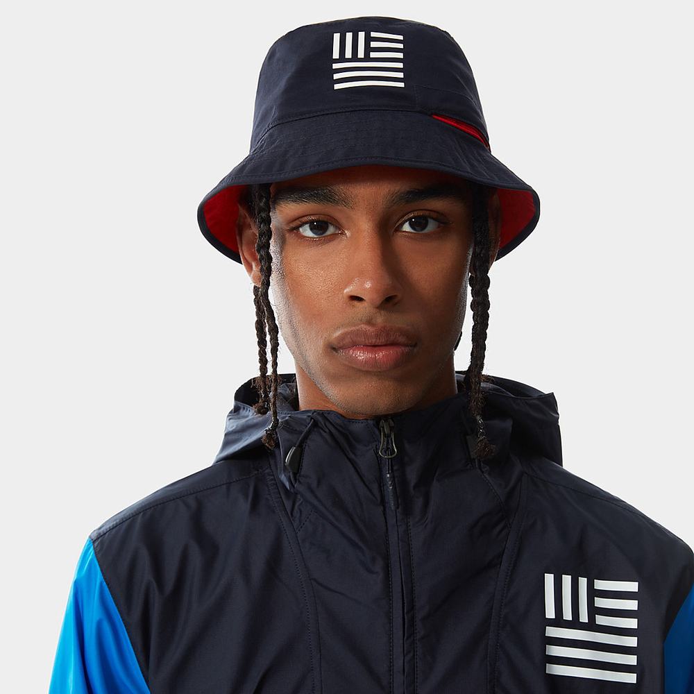 Klobuky The North Face INTERNATIONAL COLLECTION REVERSIBLE SPECTATOR BUCKET HAT Damske Námornícka Modrá Červené | OTJ-492081