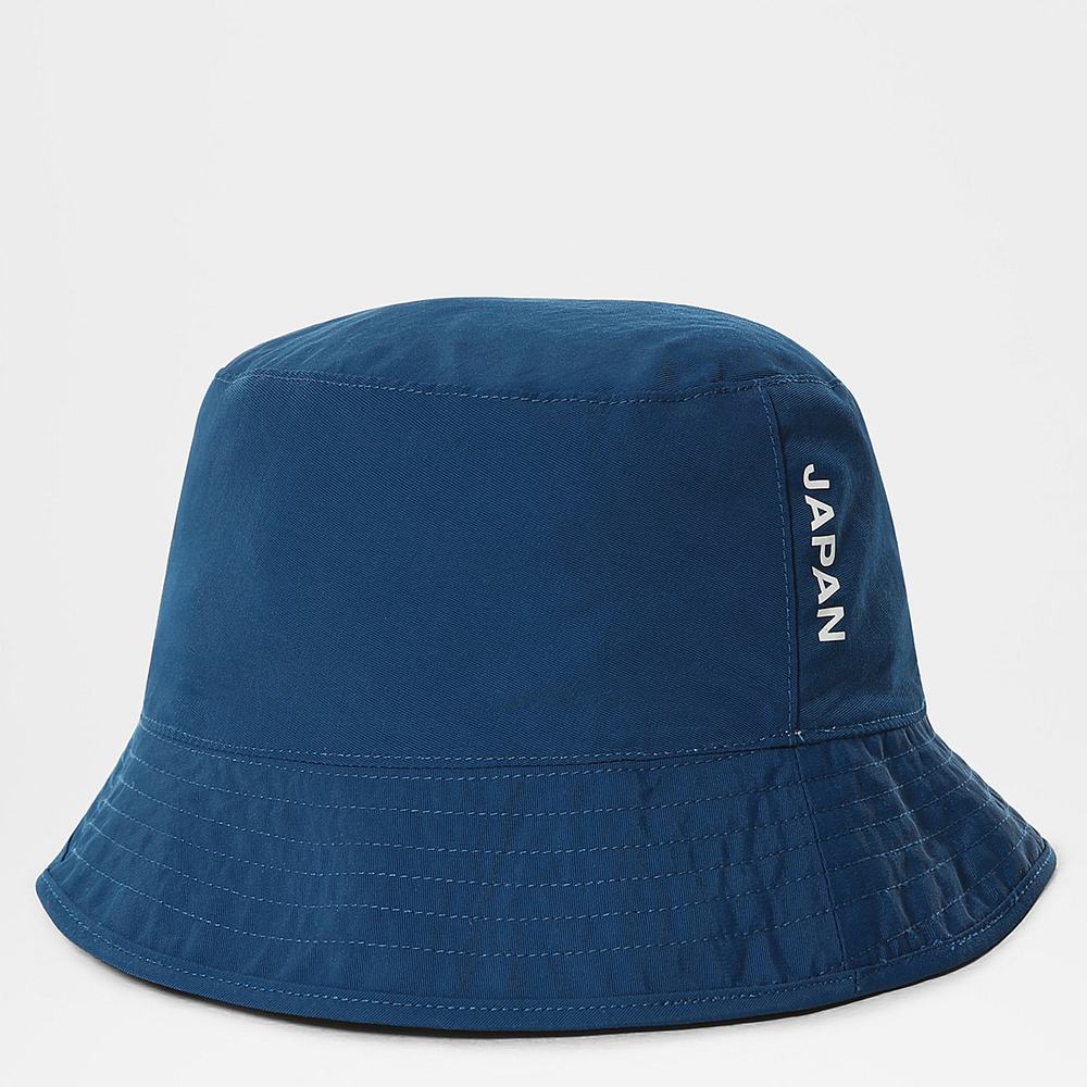 Klobuky The North Face INTERNATIONAL COLLECTION REVERSIBLE SPECTATOR BUCKET HAT Panske Biele Modre | SUG-412386