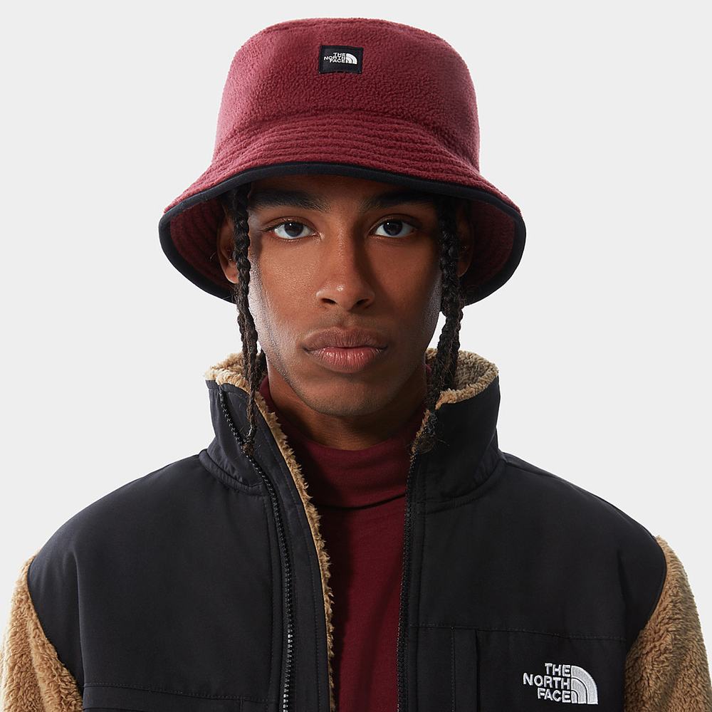 Klobuky The North Face Unisex Fleeski Street Bucket Damske Červené | XKW-597016