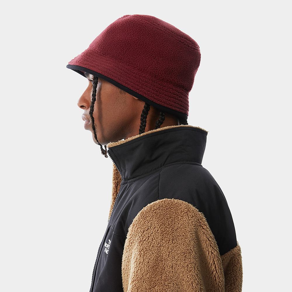 Klobuky The North Face Unisex Fleeski Street Bucket Damske Červené | XKW-597016