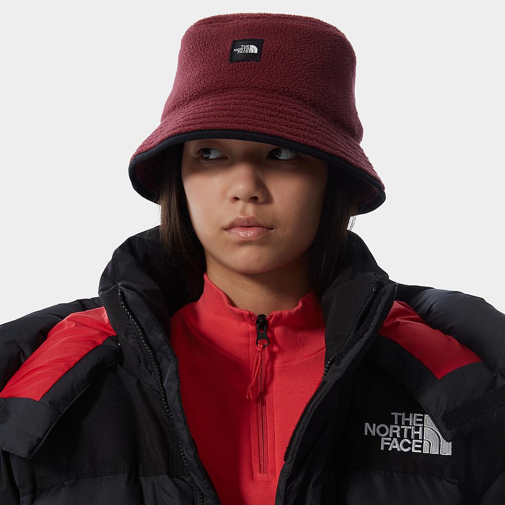 Klobuky The North Face Unisex Fleeski Street Bucket Damske Červené | XKW-597016