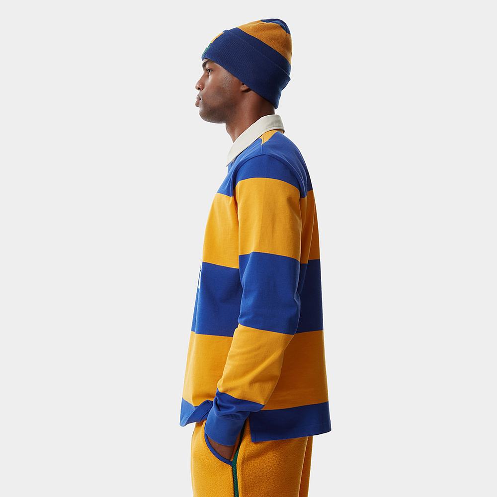 Kosele The North Face Colour Block Rugby Panske Modre Zlate | WBT-970654