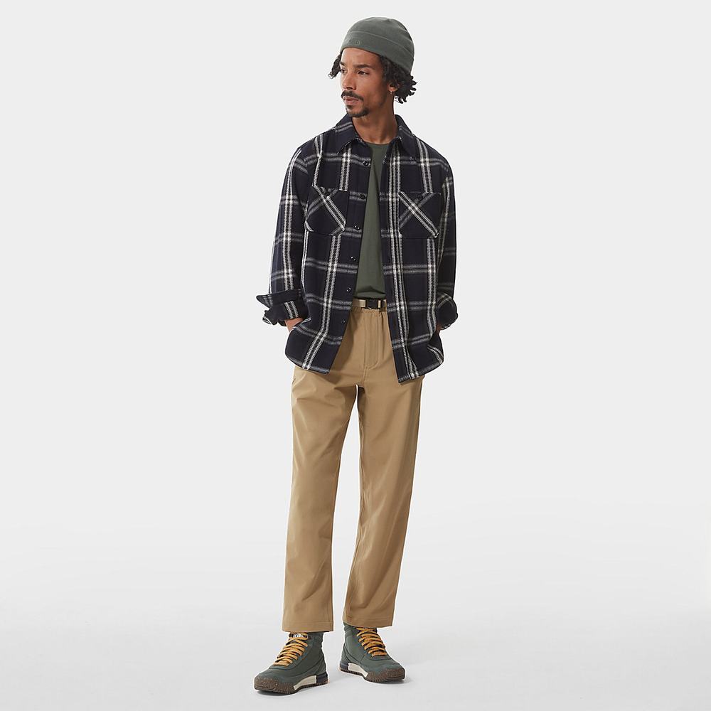 Kosele The North Face Valley Twill Panske Čierne Siva | DJE-572046