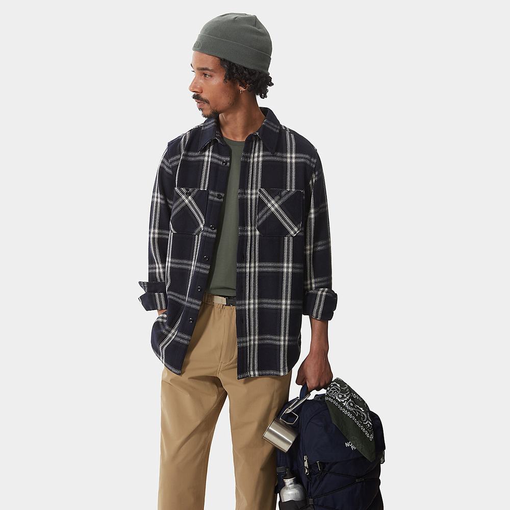 Kosele The North Face Valley Twill Panske Čierne Siva | DJE-572046