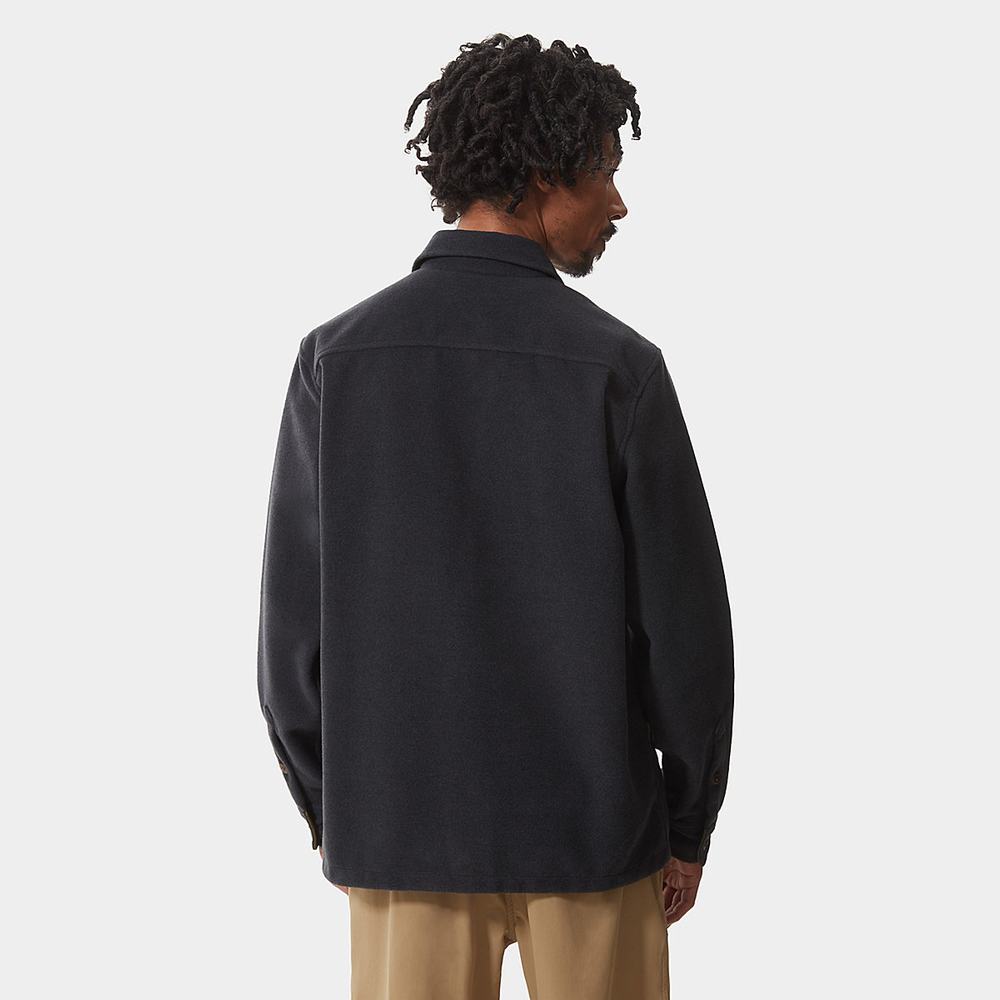 Kosele The North Face Vlna Overshirt Panske Siva Olivovo Zelená Zelene | TUZ-809157