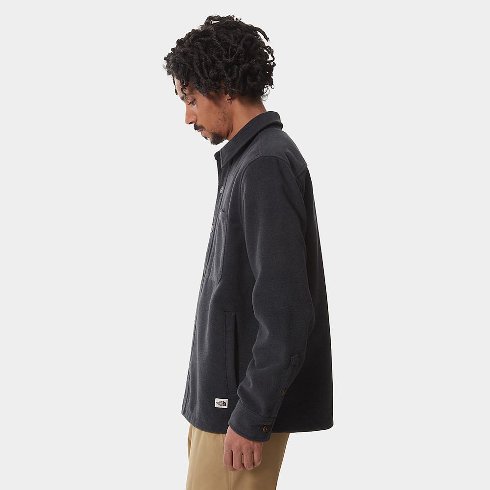 Kosele The North Face Vlna Overshirt Panske Siva Olivovo Zelená Zelene | TUZ-809157