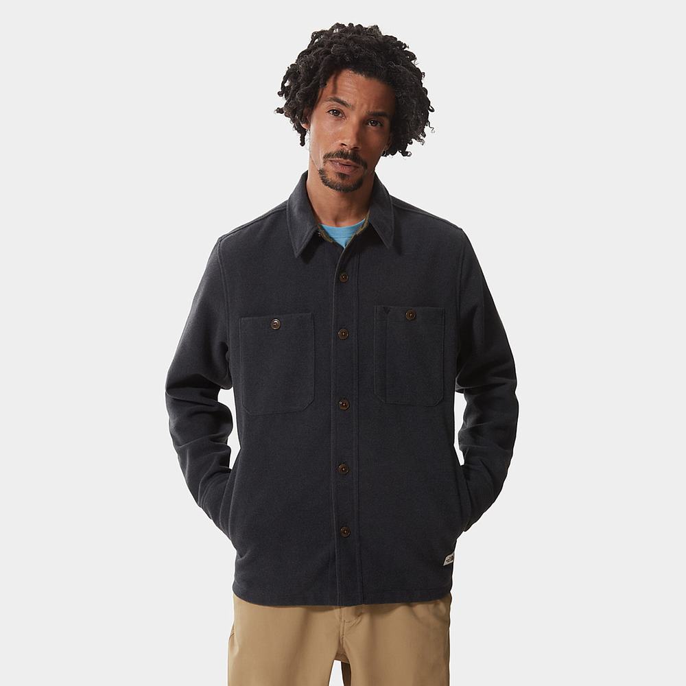 Kosele The North Face Vlna Overshirt Panske Siva Olivovo Zelená Zelene | TUZ-809157