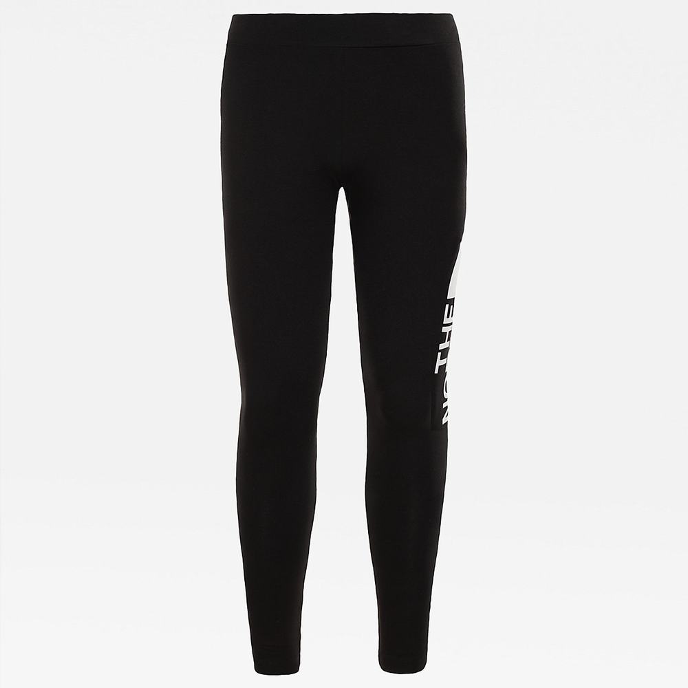 Leginy The North Face Big Logo Dievcenske Čierne Biele | DRO-627048