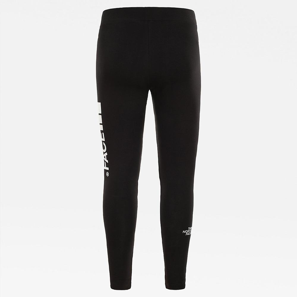 Leginy The North Face Big Logo Dievcenske Čierne Biele | DRO-627048
