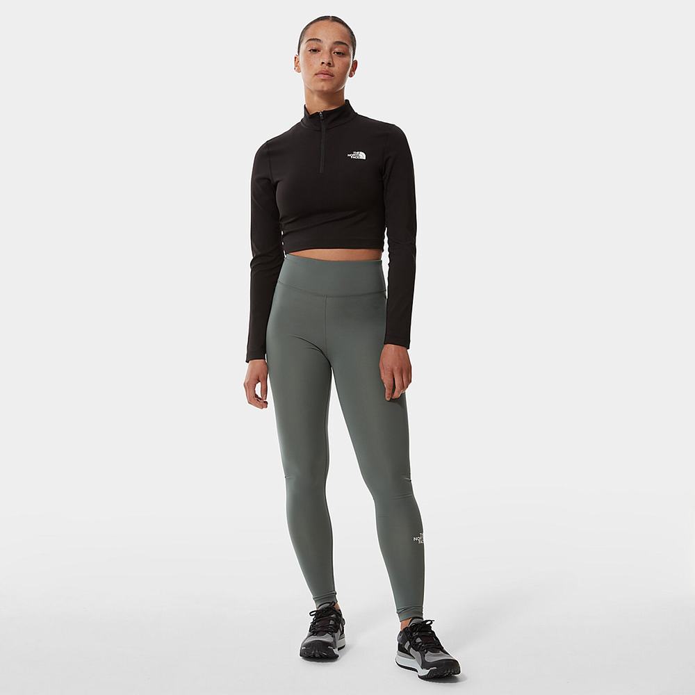 Leginy The North Face High-Waisted Damske Zelene | XMV-834069