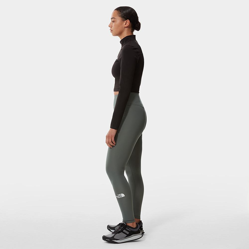Leginy The North Face High-Waisted Damske Zelene | XMV-834069