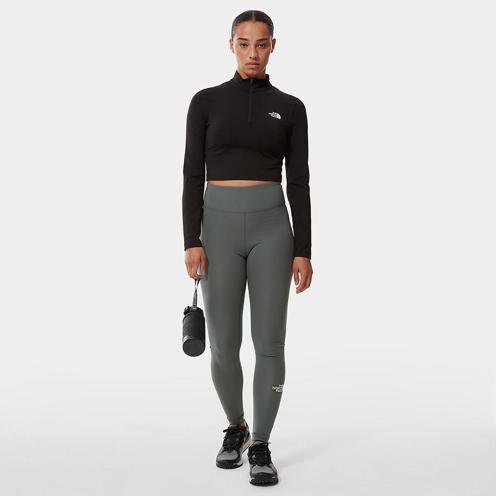 Leginy The North Face High-Waisted Damske Zelene | XMV-834069
