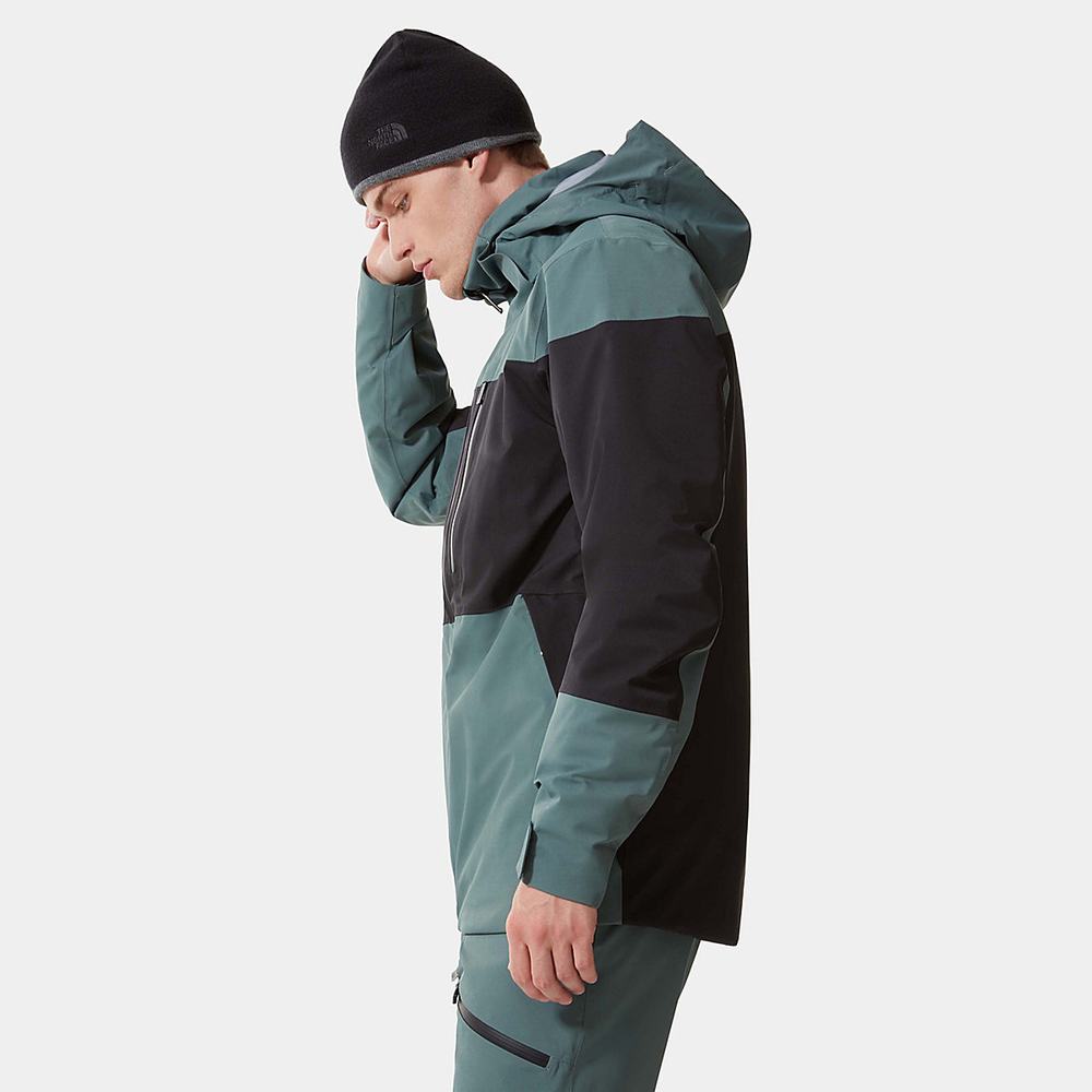 Lyžiarske Bundy The North Face Chakal Panske Zelene Čierne | MSX-314760