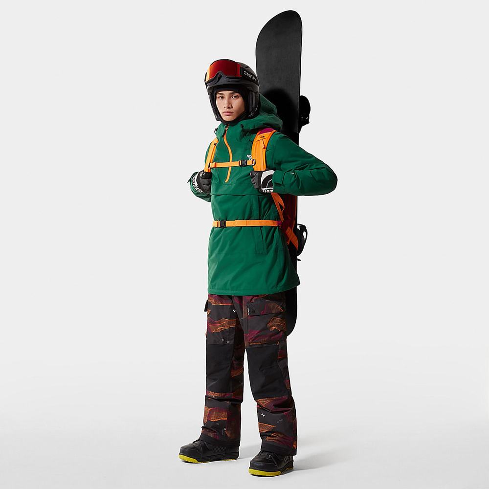 Lyžiarske Bundy The North Face Silvani Anorak Panske Zelene | ATQ-375601