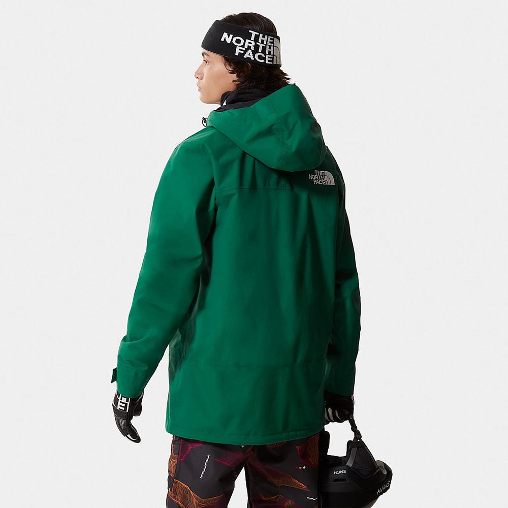 Lyžiarske Bundy The North Face Silvani Anorak Panske Zelene | ATQ-375601
