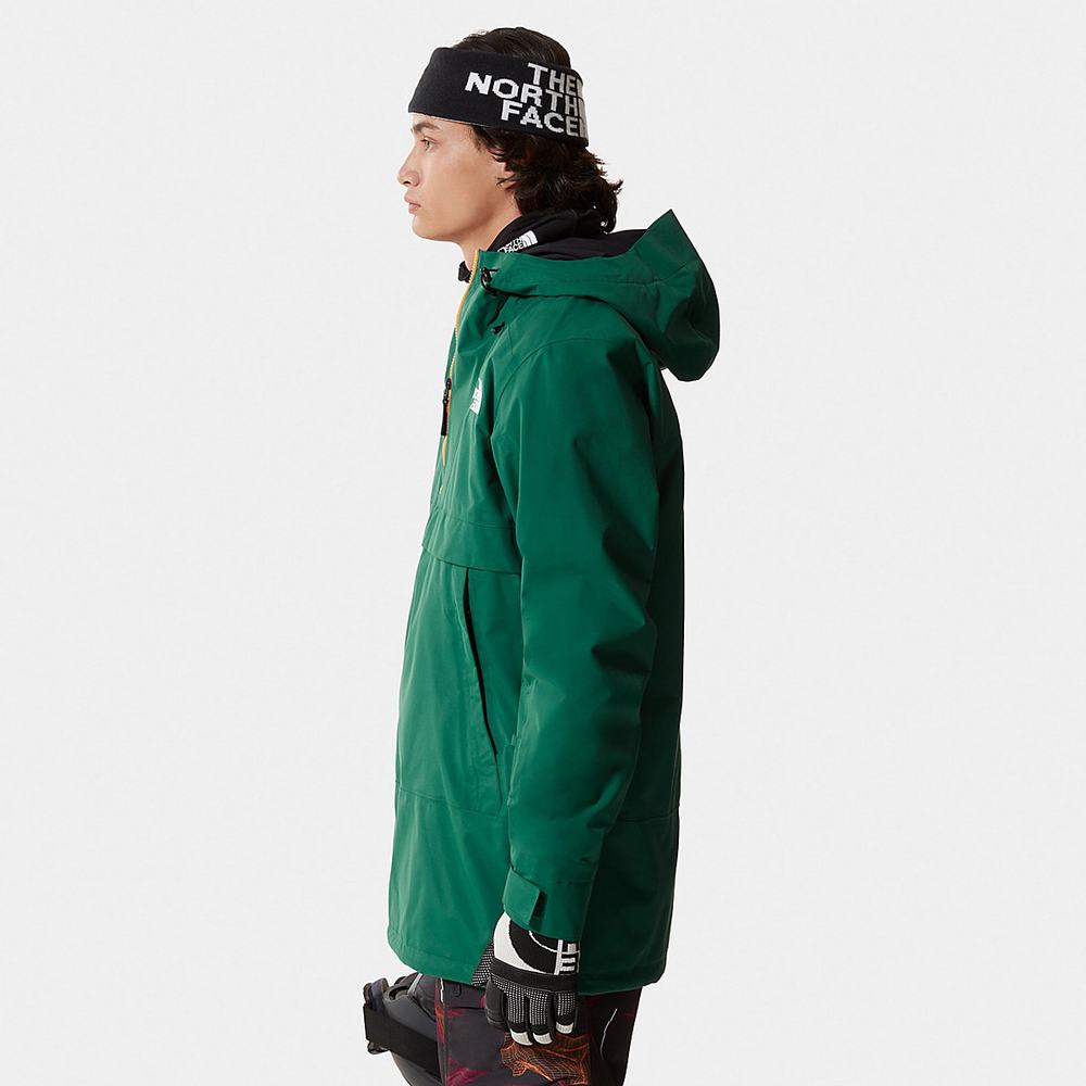 Lyžiarske Bundy The North Face Silvani Anorak Panske Zelene | ATQ-375601